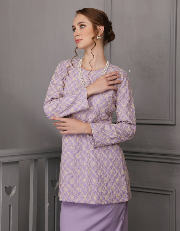 BAJU KURUNG MODEN NOELLE (LILAC)